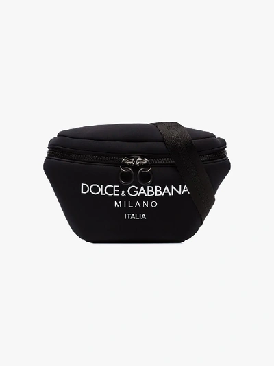 Shop Dolce & Gabbana Black Palermo Cross Body Belt Bag