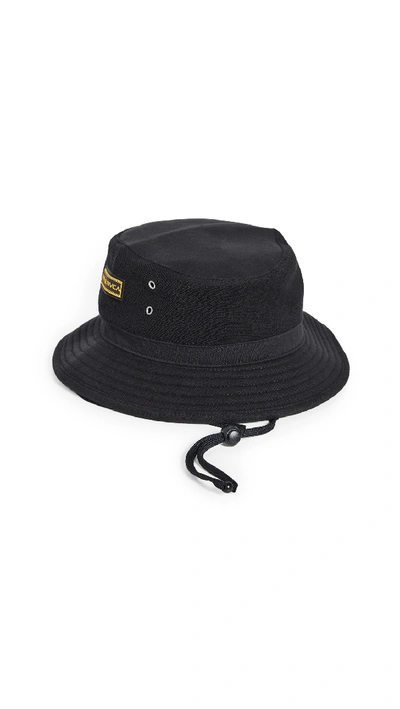Shop Rvca Deeps Bucket Hat In Black