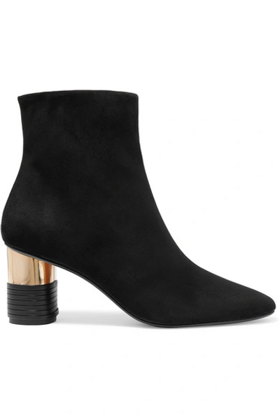 Shop Souliers Martinez Asturias Suede Ankle Boots In Black