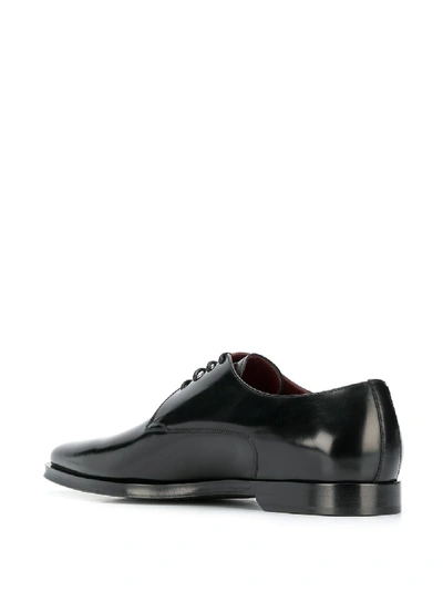 Shop Dolce & Gabbana Derby Leather Shoes In Black