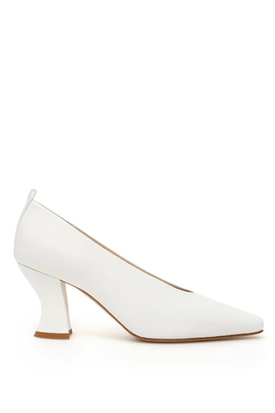 Shop Bottega Veneta Dream Nappa Pumps In Optic White (white)