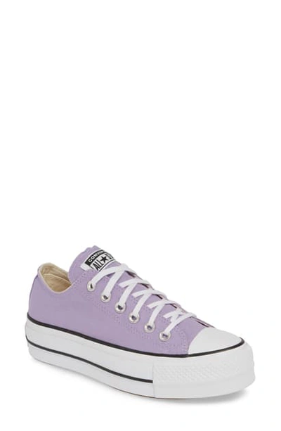 Shop Converse Chuck Taylor In Washed Lilac/ Black/ White