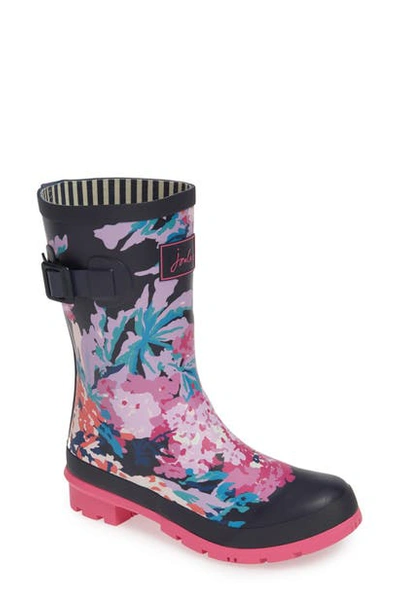 Shop Joules 'molly' Rain Boot In Gold Botanical Bee