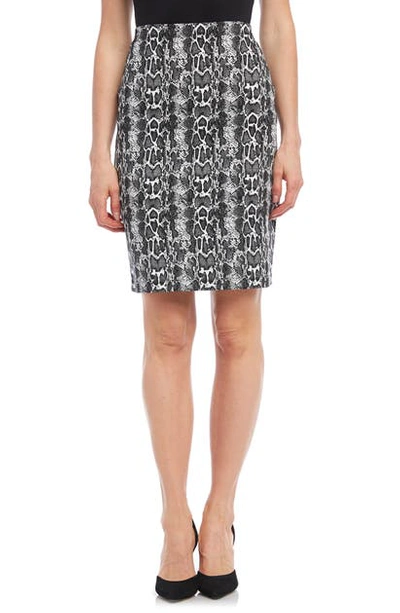 Shop Karen Kane City Skirt In Black W/ White