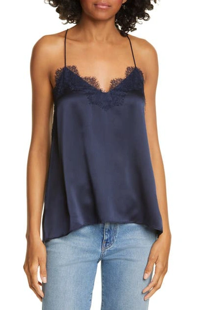 Shop Cami Nyc The Racer Snake Print Silk Camisole In Cosmos