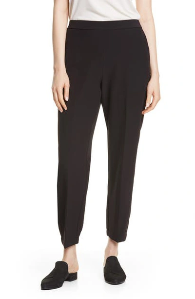 Shop Eileen Fisher Track Pants In Black