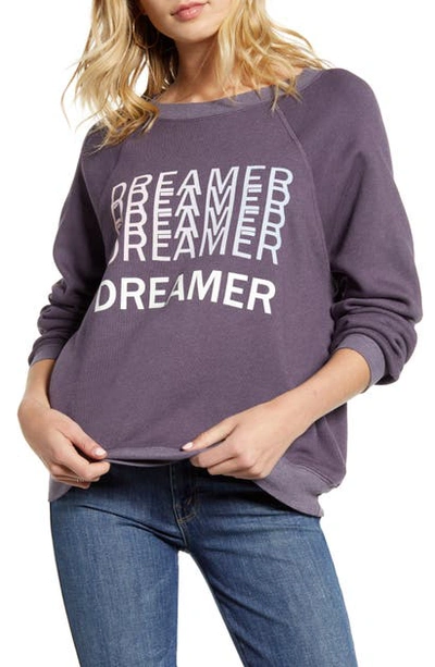 Shop Wildfox Dreamers Sommers Sweatshirt In Plum