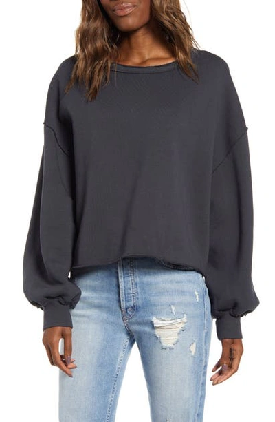 Shop Wildfox Olivia Fleece Sweatshirt In Night