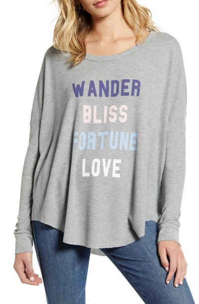 Shop Wildfox Wander Bliss Fortune Love In Heather