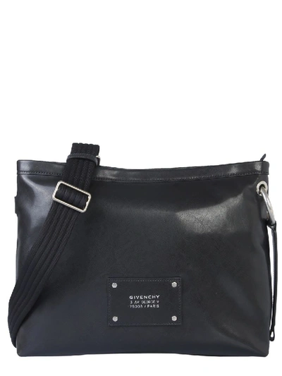 Shop Givenchy Black Leather Messenger Bag