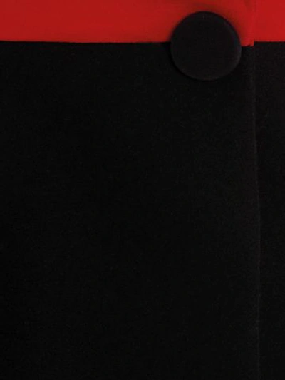 Shop Alexander Mcqueen Military Drape Jacket In Black/red