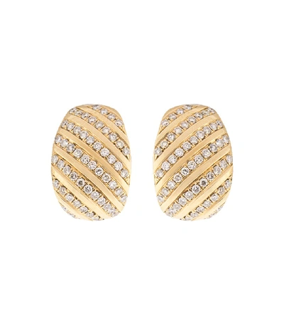 Shop Dana Rebecca Designs Diamond Earrings In Rosegold