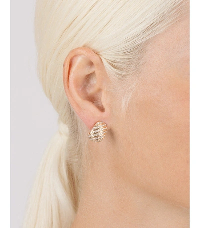 Shop Dana Rebecca Designs Diamond Earrings In Rosegold