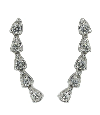 Shop Dana Rebecca Designs Sophia Ryan Teardrop Diamond Climbers In Whitegold