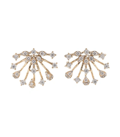 Shop Dana Rebecca Designs Diamond Earrings In Rosegold