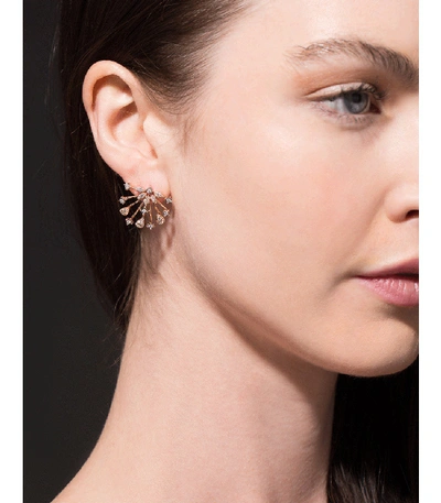 Shop Dana Rebecca Designs Diamond Earrings In Rosegold