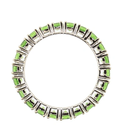 Shop Dana Rebecca Designs Tsavorite Eternity Ring In Whitegold