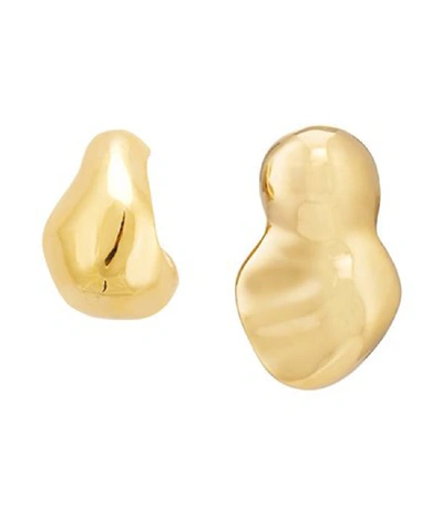 Shop Mounser Demeter / Stone Combo Sculptural Earrings In Gold