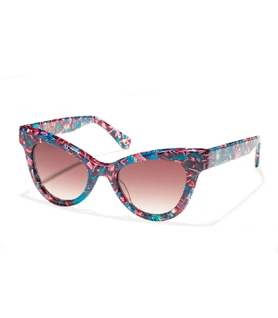 Shop Lele Sadoughi Uptown Cateye Sunglasses In Flamingo Pink