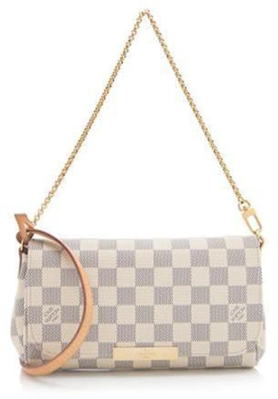 Pre-owned Louis Vuitton Favorite Damier Azur Pm White/blue