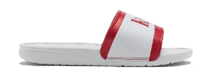 Pre-owned Kith  X Coke Chancletas Slides In White/red