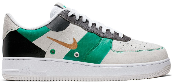 green and gold air force ones