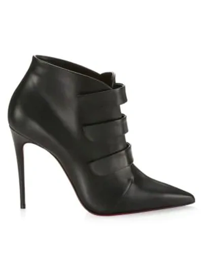 Shop Christian Louboutin Trini Leather Ankle Boots In Black