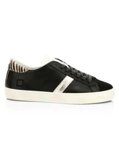 Shop Date Hill Low Pong Leather Sneakers In Black