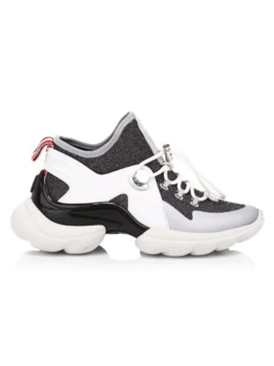 Shop Moncler Thelma Chunky Sneakers In White