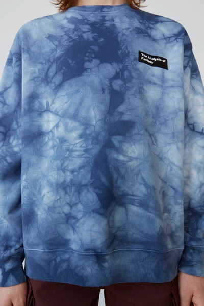 Shop Acne Studios Anatomy-patch Sweatshirt Navy/blue