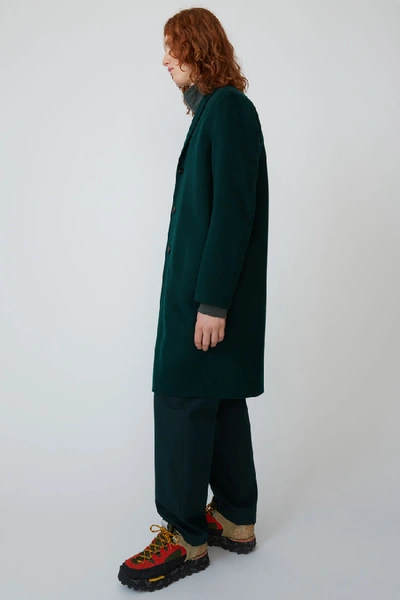 Shop Acne Studios Oversized Coat Bottle Green