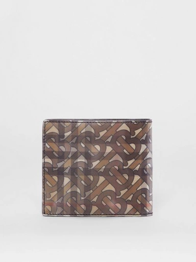 Shop Burberry 3d Print International Bifold Wallet In Archive Beige