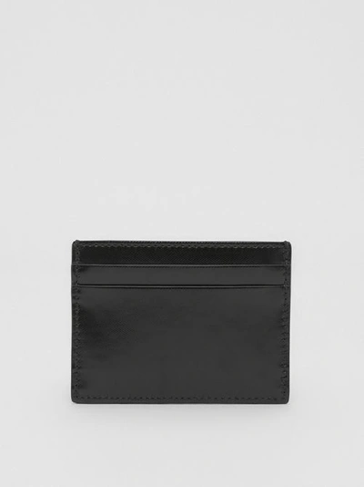 Shop Burberry Logo Graphic Canvas Card Case In Black