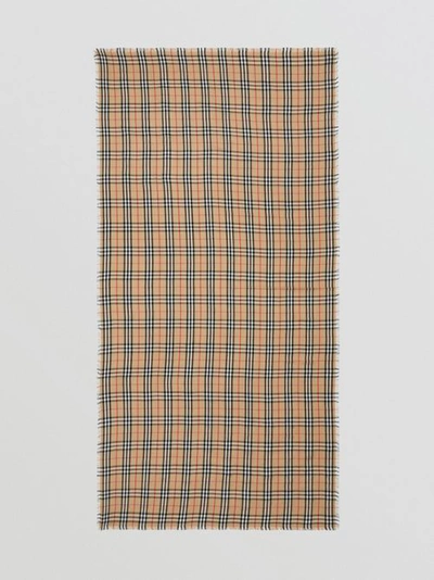 Vintage 格纹轻盈羊绒围巾