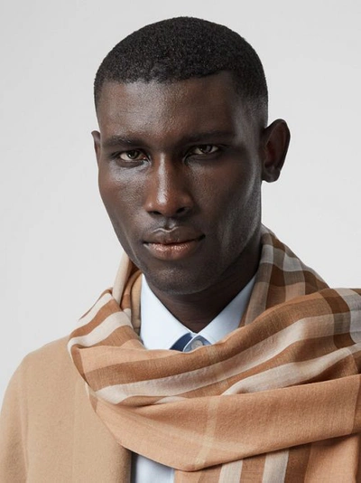 Cashmere scarf Burberry Camel in Cashmere - 30314130