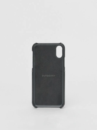 Shop Burberry Logo Graphic Canvas Iphone X/xs Case In Black