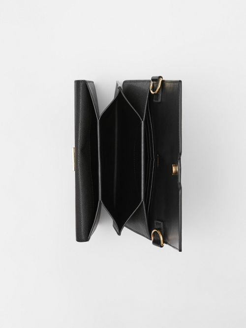 small monogram motif leather crossbody bag