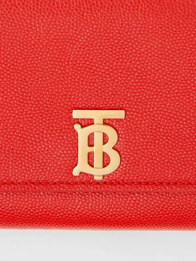 Shop Burberry Monogram Motif Gra In Bright Red