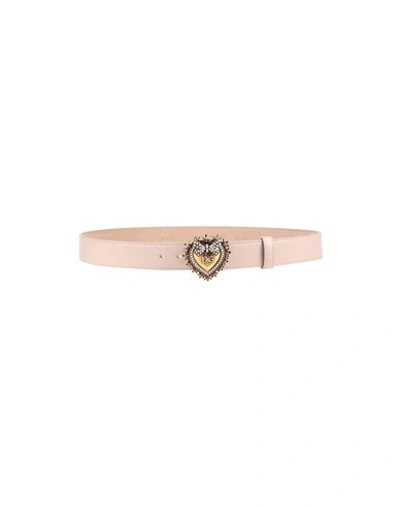 Shop Dolce & Gabbana Belts In Light Pink