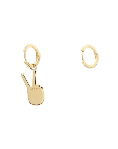 Shop Apm Monaco Earrings In Gold