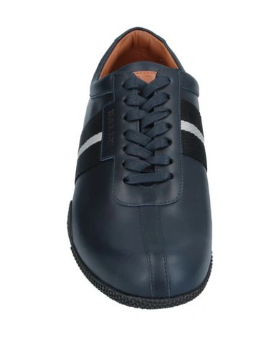 Shop Bally Man Sneakers Midnight Blue Size 6.5 Calfskin