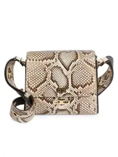 Shop Givenchy Medium Eden Python Crossbody Bag In Natural