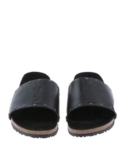 Shop Saint Laurent Sandals In Black