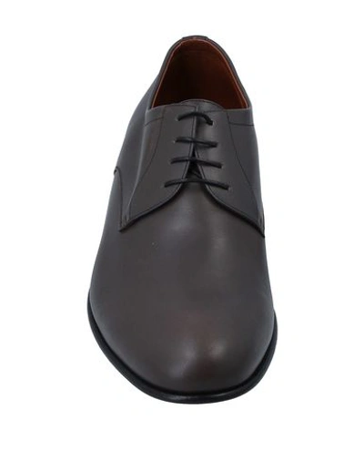 Shop A.testoni Lace-up Shoes In Lead