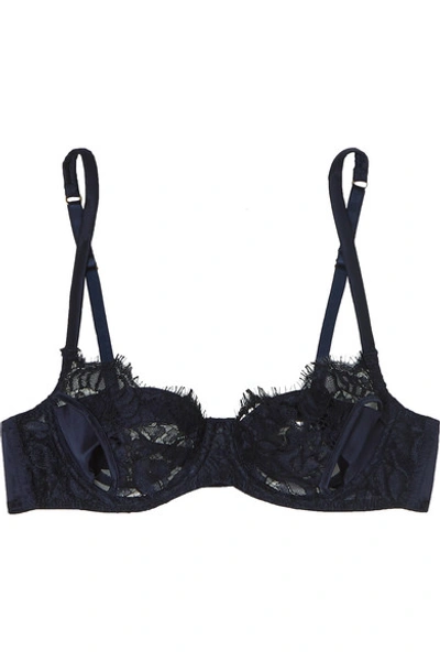 Coco De Mer Gaia lace underwired balconette bra ($202) ❤ liked on