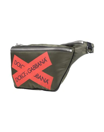 Shop Dolce & Gabbana Backpacks & Fanny Packs In Military Green