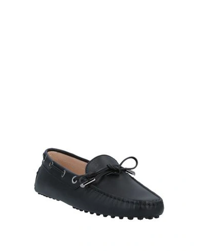 Tod's Woman Loafers Black Size 7 Soft Leather In Black