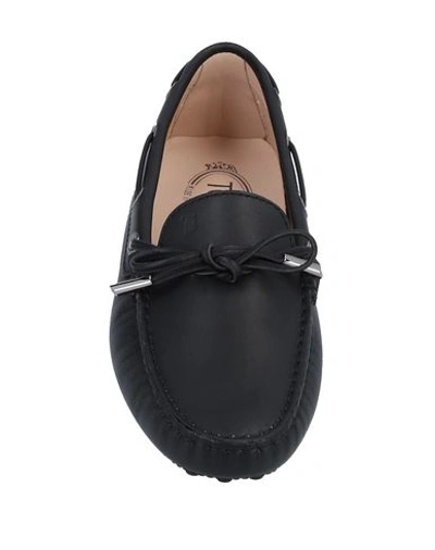 Tod's Woman Loafers Black Size 7 Soft Leather In Black