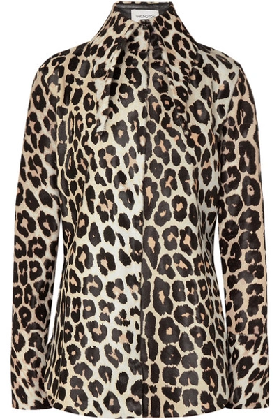 Shop 16arlington Seymour Leopard-print Calf Hair Shirt In Leopard Print