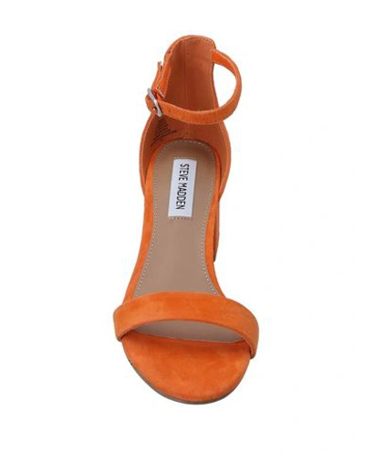 Shop Steve Madden Sandals In Orange